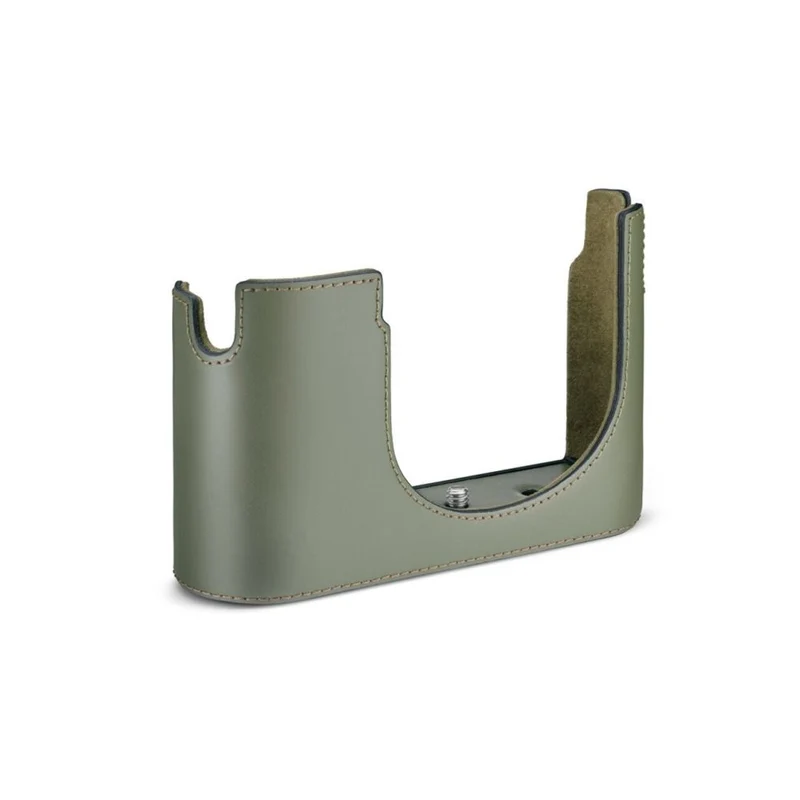 Leica 19653 Halfcase Q3, cuir, vert olive