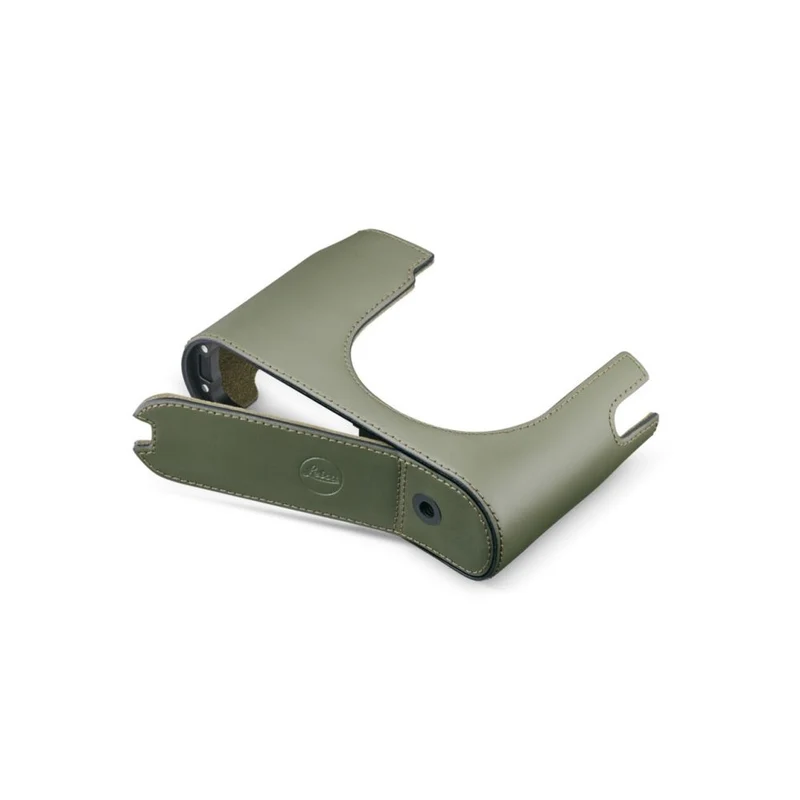Leica 19653 Halfcase Q3, cuir, vert olive