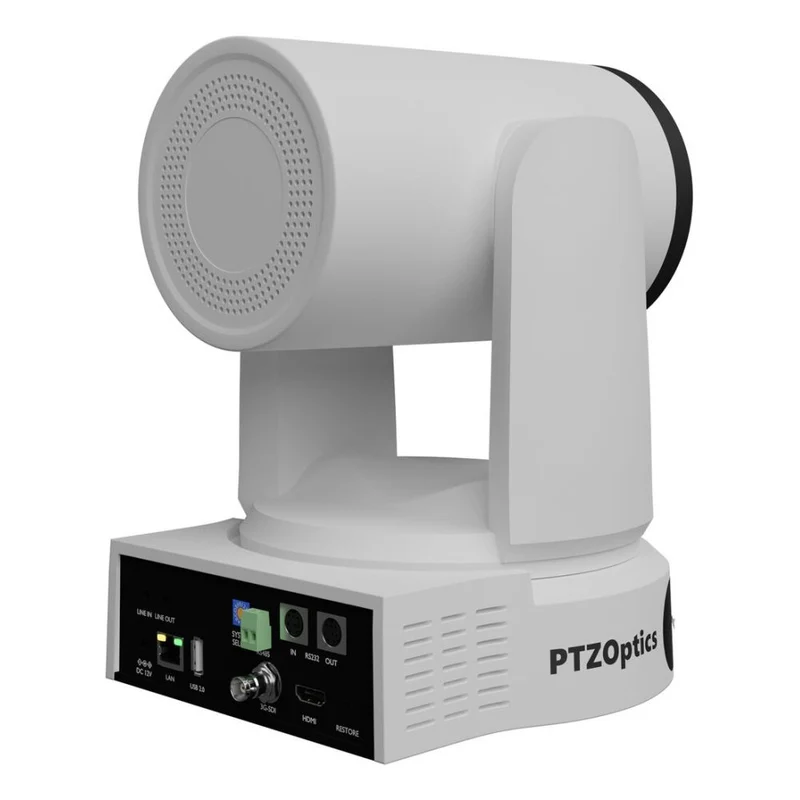 PTZOptics Link 4K, zoom optique 30x, blanc