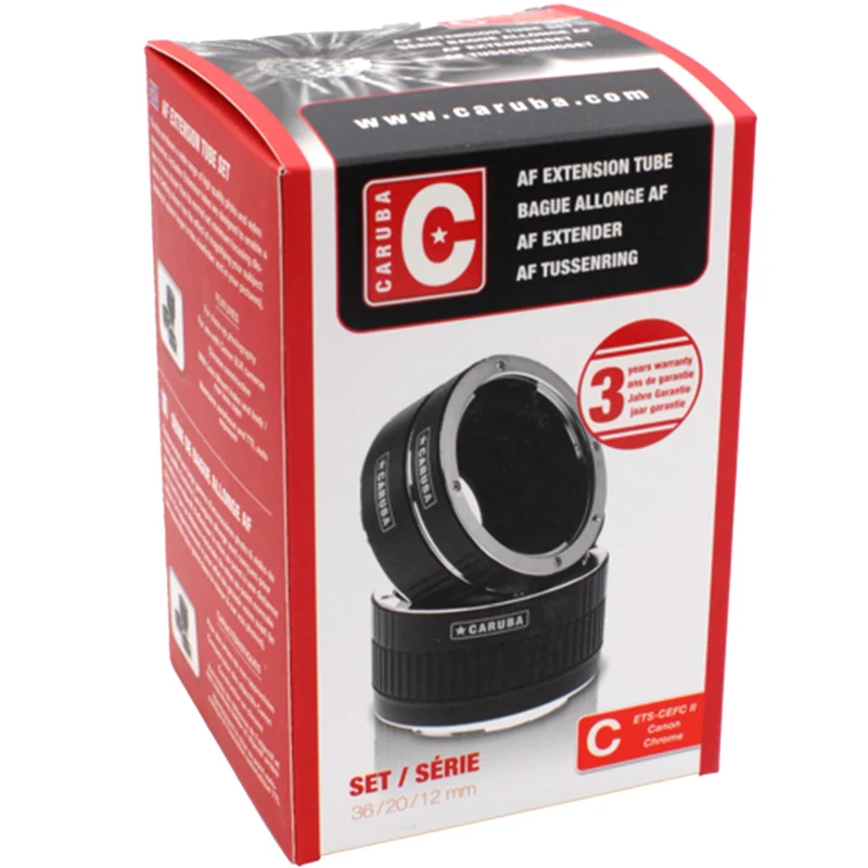 Caruba Kit Tubes-Allonges Type II Nikon Chrome