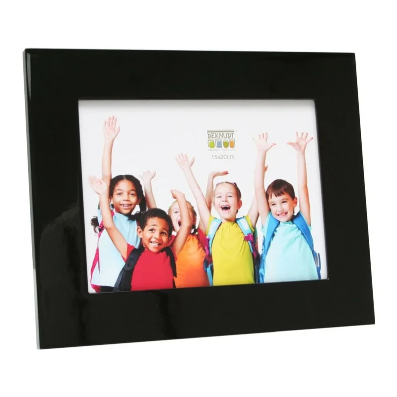 Deknudt Cadre photo large en bois noir brillant 10x15 S66WK2