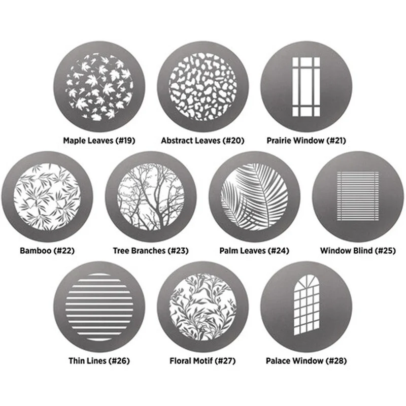 Westcott Optique Spot by Lindsay Adler Gobo Pack 2: Environmental (10-pack)