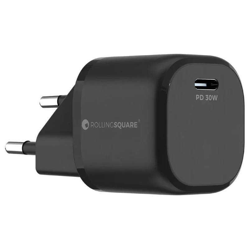 Rolling Square GaN Chargeur EU 30W Noir