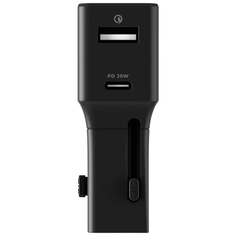 Rolling Square Adaptateur de voyage Pocket Noir