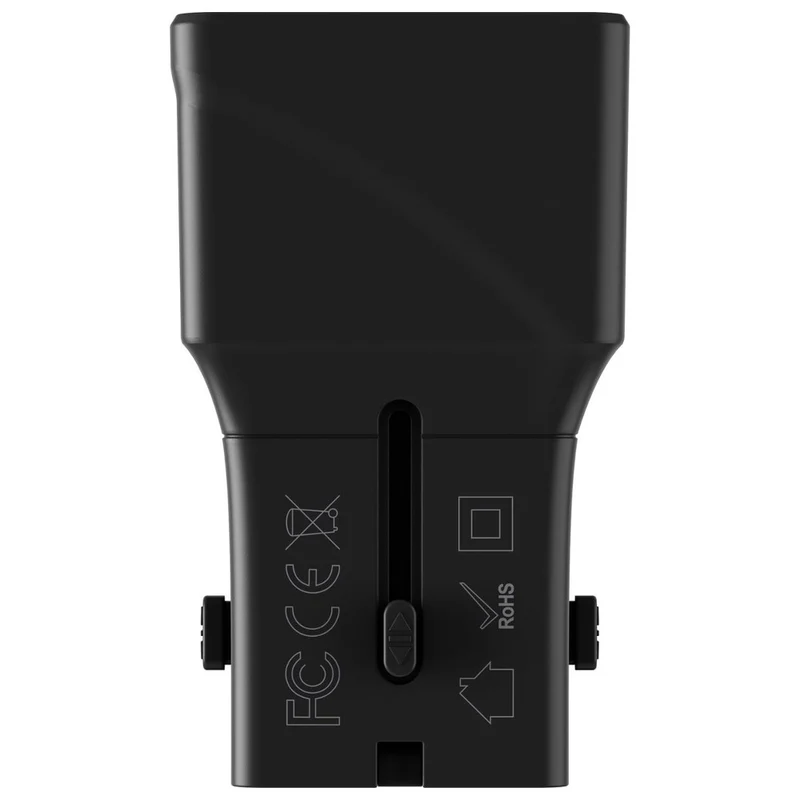 Rolling Square Adaptateur de voyage Pocket Noir