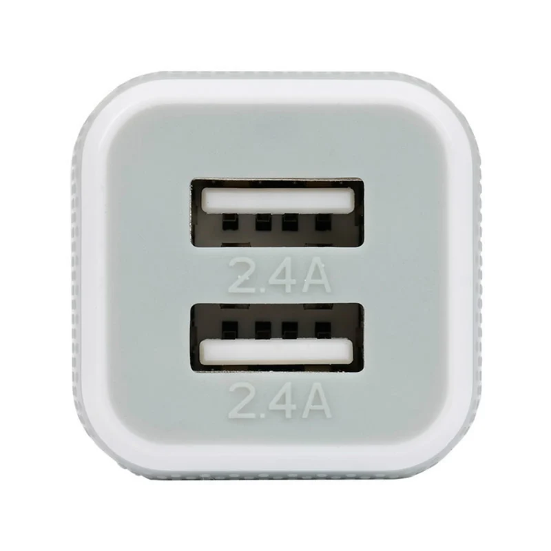 Caruba Chargeur De Voiture Double USB Blanc