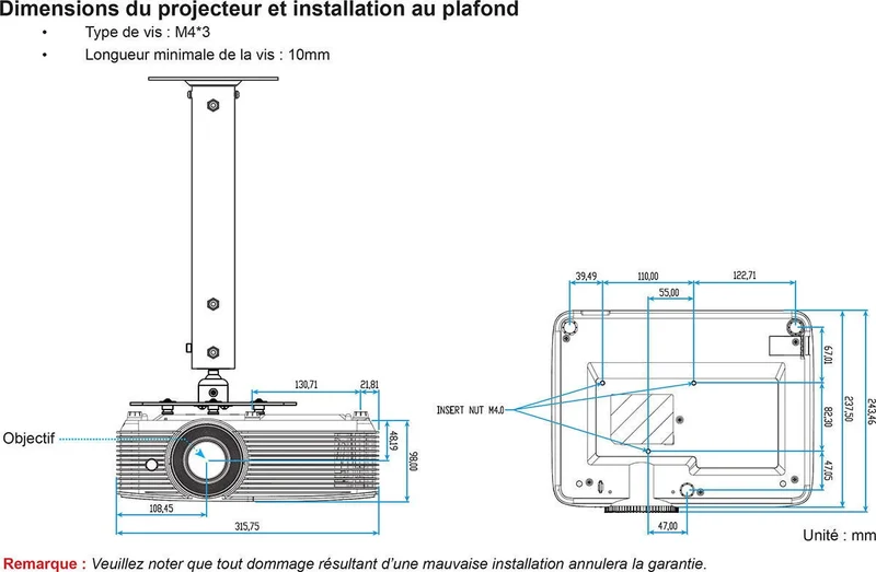 Optoma HD29He Blanc