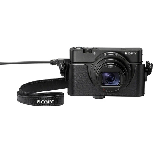 Sony RX100 étui en cuir avec ouverture pour jack micro (LCJRXKB.SYH)