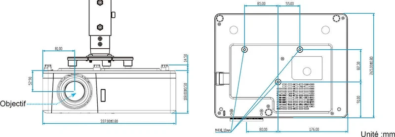 Optoma ZH406 Blanc