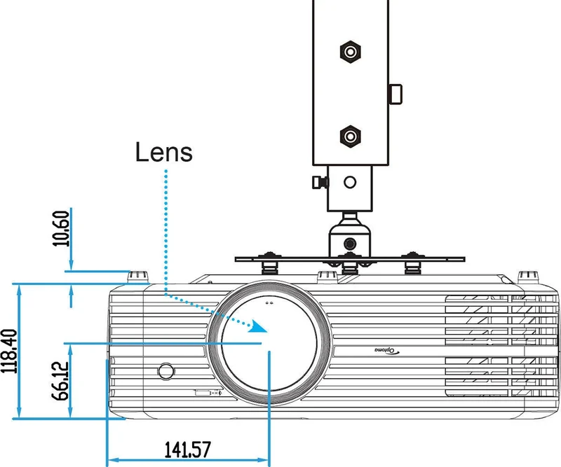 Optoma UHD380X Blanc