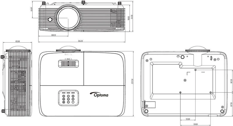 Optoma HD29HST Blanc