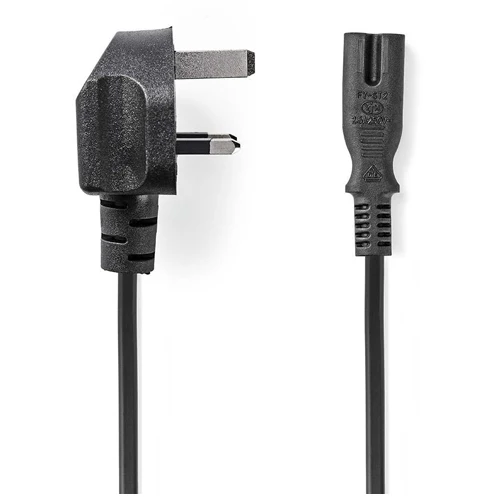 Nedis câble d'alimentation Royaume-Uni fiche 2,0 m noir