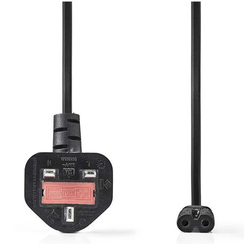 Nedis câble d'alimentation Royaume-Uni fiche 2,0 m noir