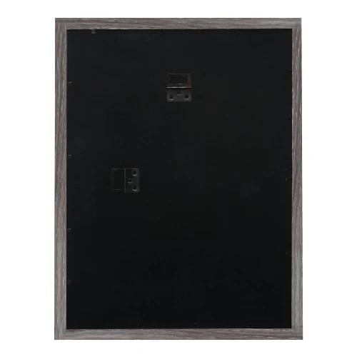 Deknudt Cadre photo en couleur chêne gris avec passe-partout blanc 18x24