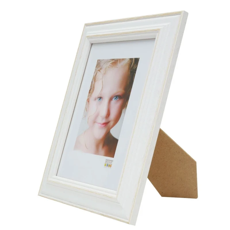 Deknudt Cadre photo blanc avec accent naturel 18x24 S221H1