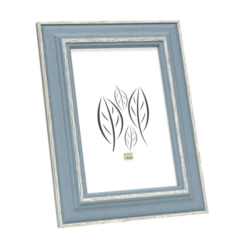 Deknudt Cadre photo bleu avec accent de couleur naturelle 15x20 S221F6