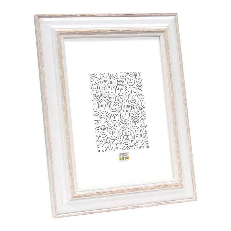 Deknudt Cadre photo blanc avec accent naturel 13x18 S221H1