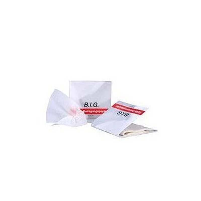 B.I.G. Papier de nettoyage optique 50 feuilles 7,5cm x 13cm