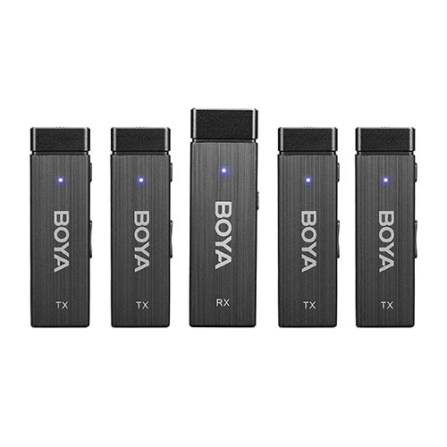 Boya sans Fil Microphone 1 RX-4TX TRRS-TRS