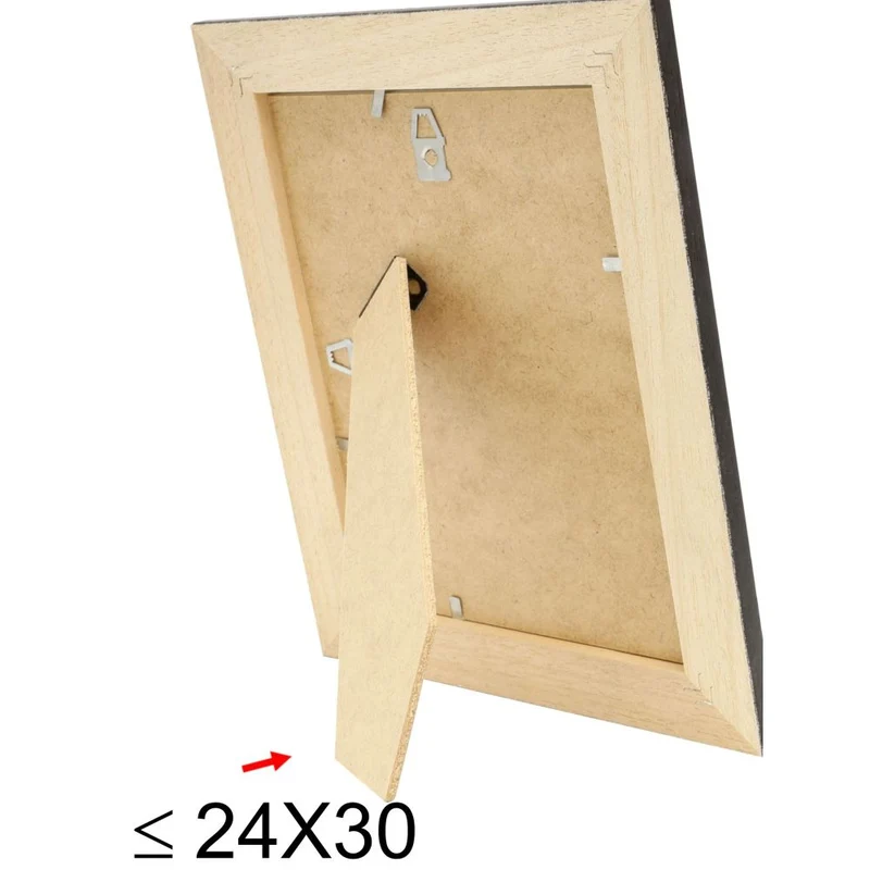 Deknudt Cadre photo noir avec accent naturel 10x15 S221F2