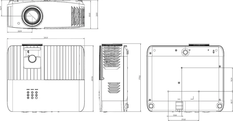 Optoma UHD42 Blanc