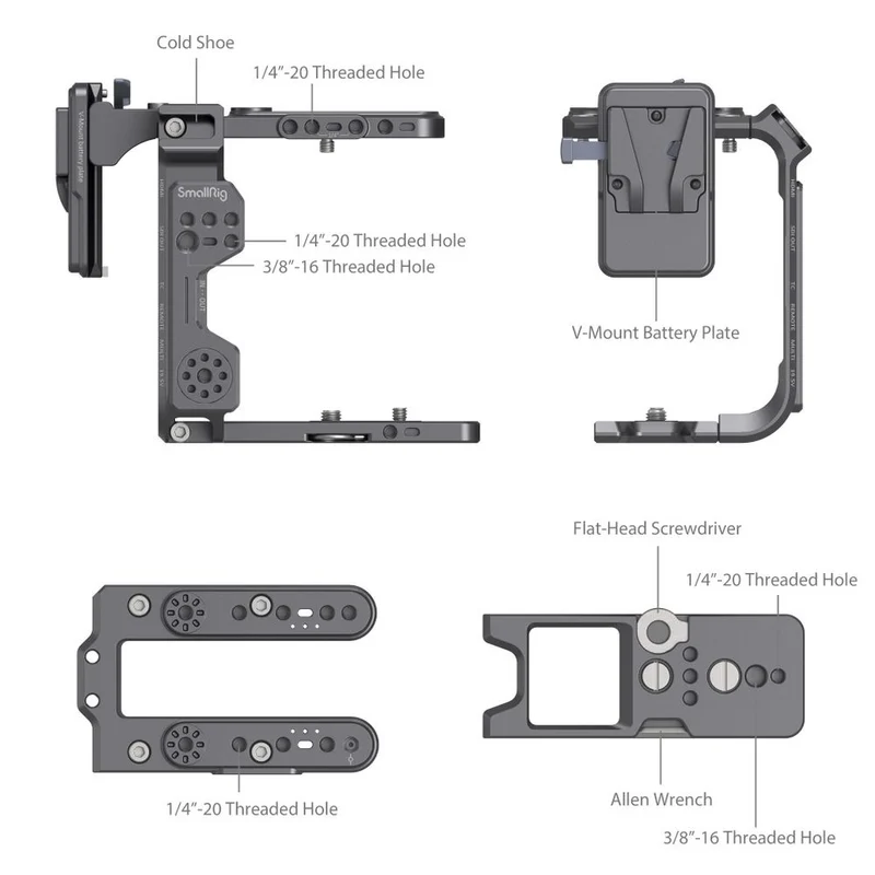 SmallRig Kit de cage pour Sony FX6 4124