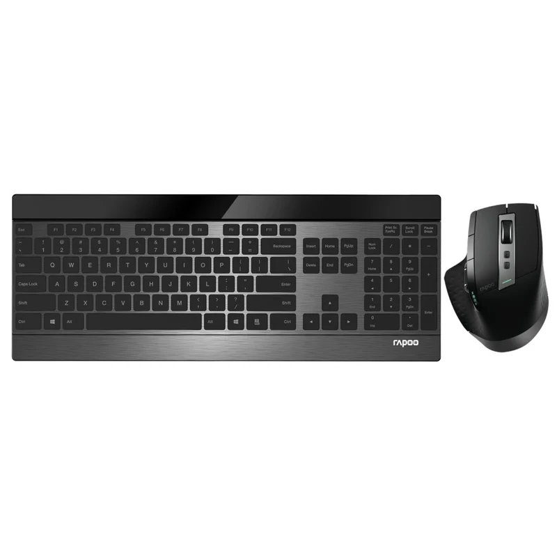 Rapoo 9900M Multi-mode sans Fil Combo Set Keyboard + Mouse - Noir