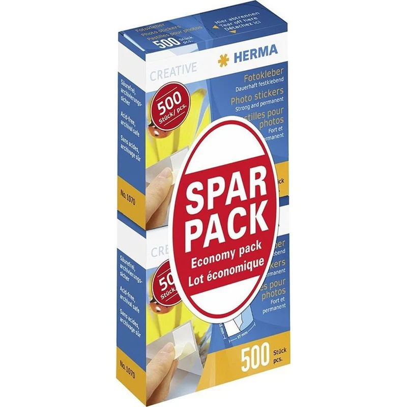 Herma autocollants photo pack double 2x500 pièces