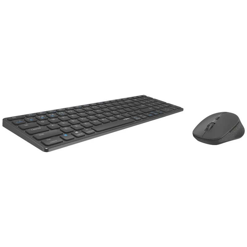 Rapoo 9700M sans Fil Multimode Blade Combo Compact Set, QWERTY US - Gris Foncé