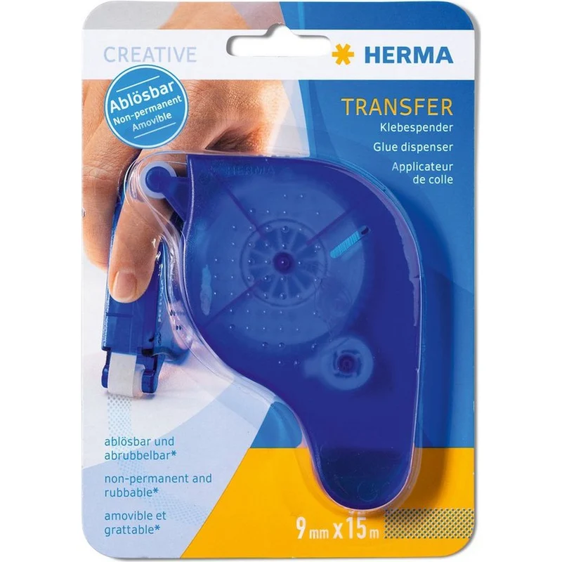 Herma Transfer Distributeur d'adhésif bleu 15 m