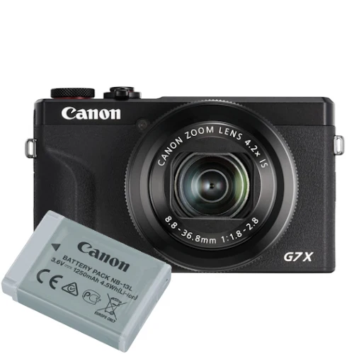 Canon Powershot G7X Mark III Kit batterie noir