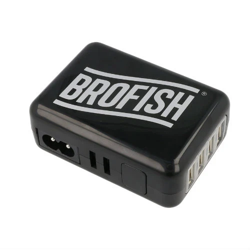 Brofish Usb Wallcharger 4 Port Noir