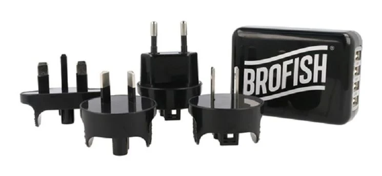 Brofish Usb Wallcharger 4 Port Noir