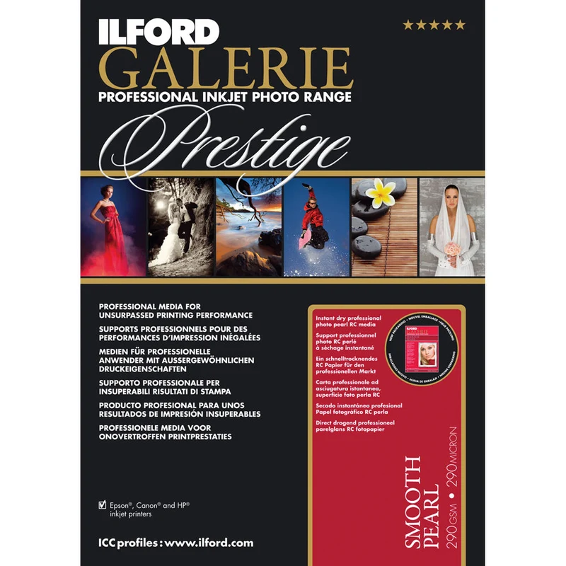Ilford Prestige Lisse Nacré A2 310g 25 Feuilles
