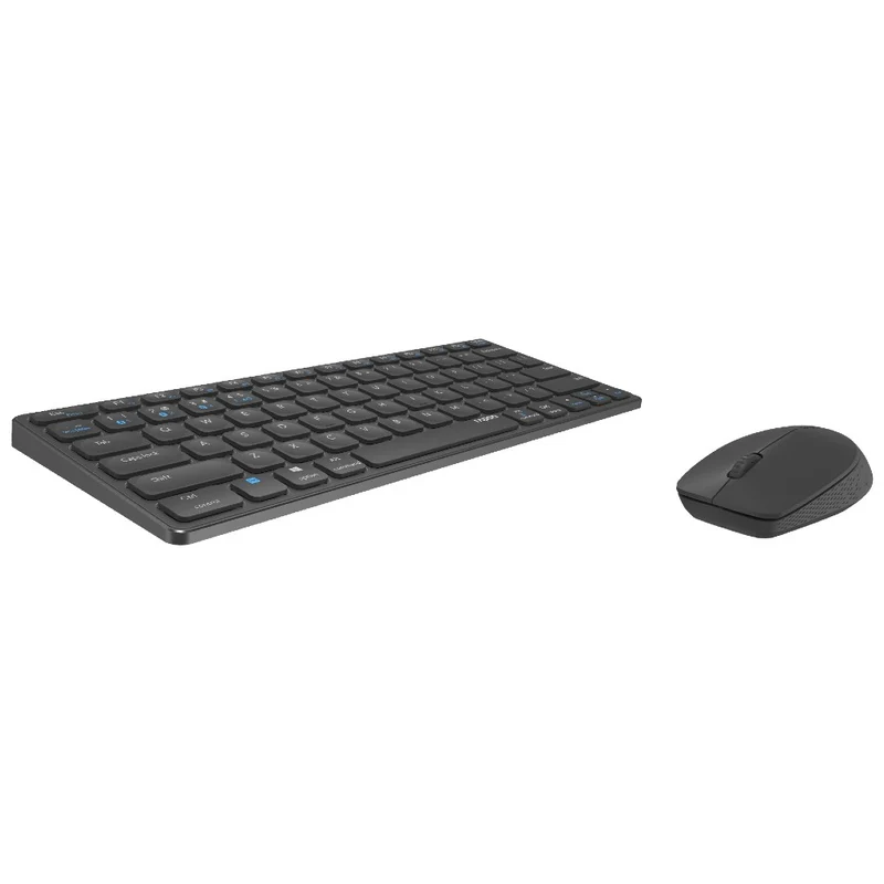 Rapoo 9600M sans Fil Multimode Blade Combo Set, QWERTY US - Gris Foncé