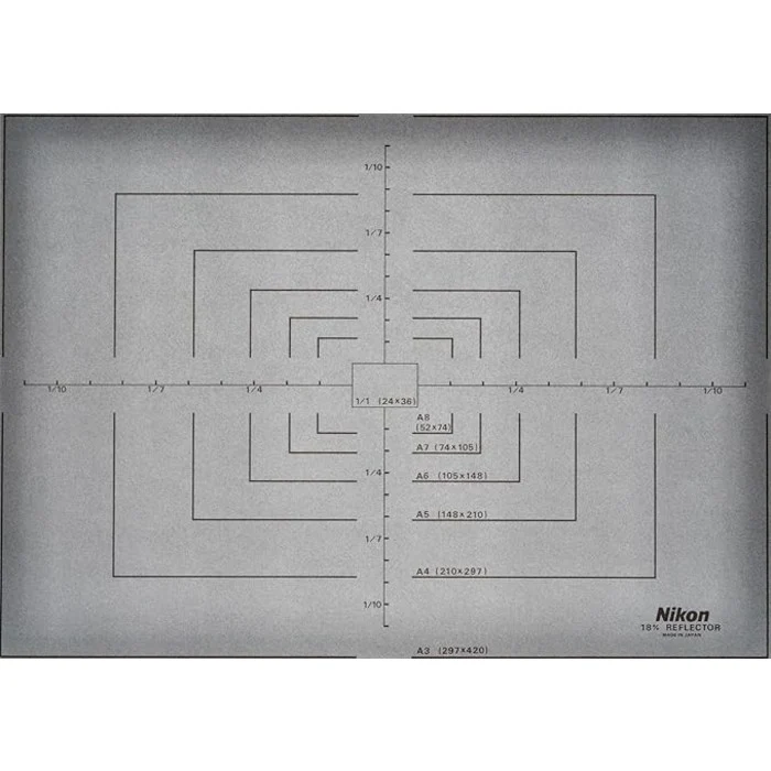 Nikon Charte de gris pour PF-3,PF-4