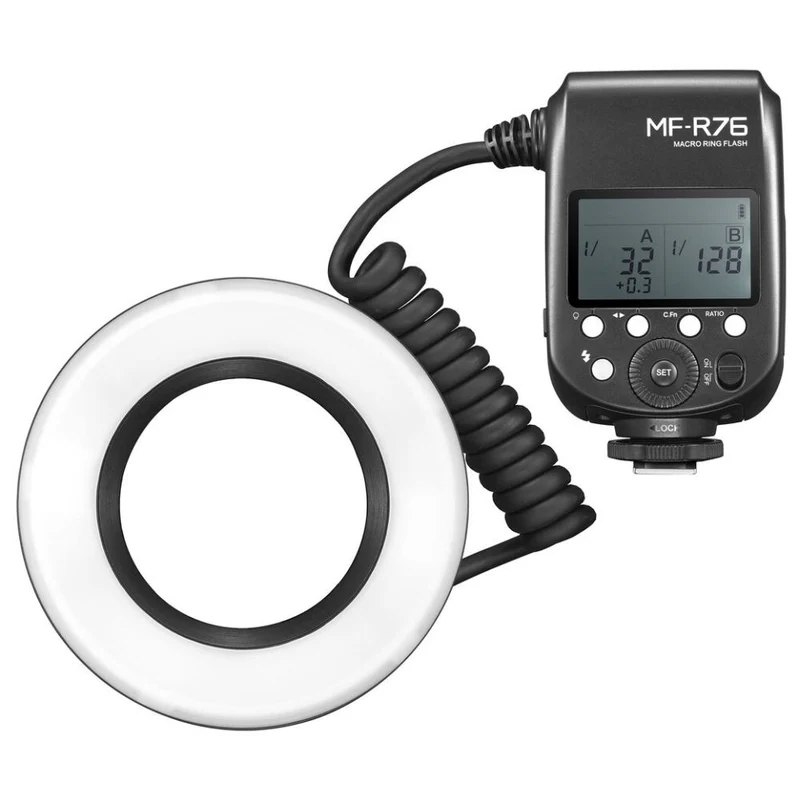 Godox MF R76N TTL Flash annulaire macro Nikon