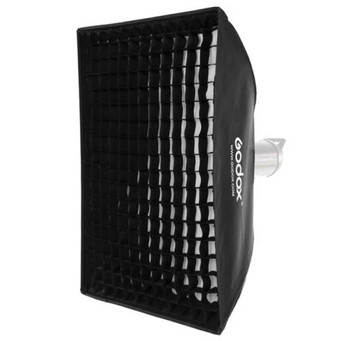 Godox Boîte à lumière parapluie Bowens 50 x 70 avec grille