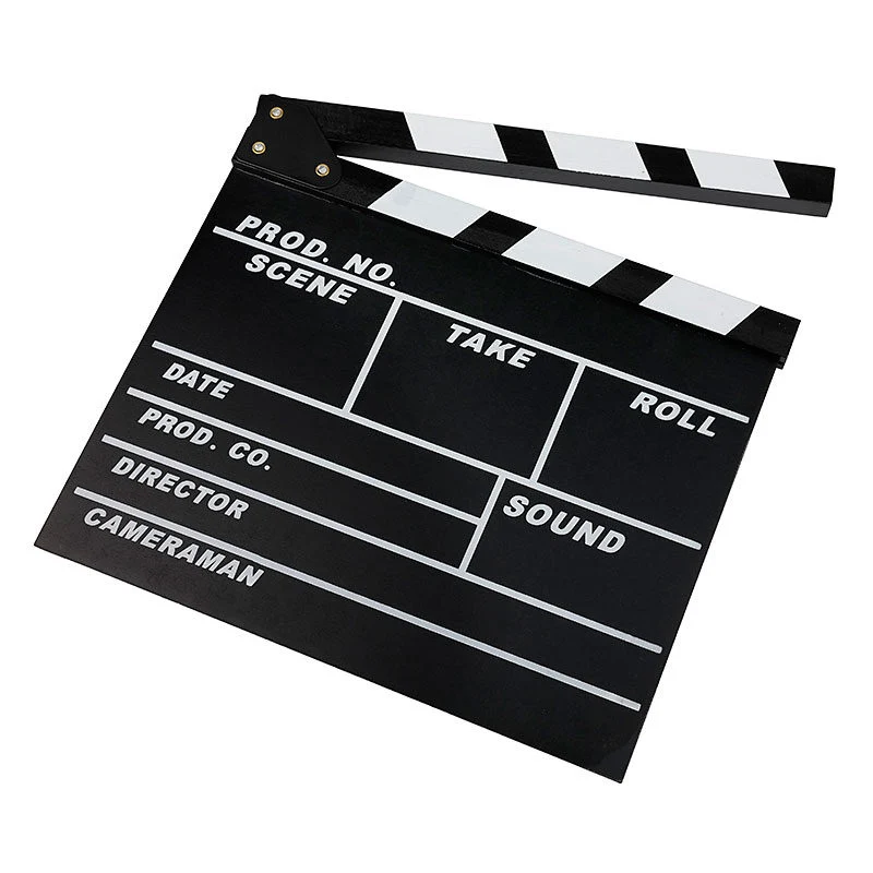 Caruba Clap de cinéma professionnel BW (Craie)