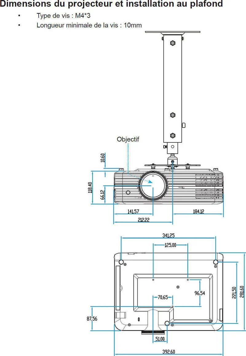 Optoma UHD370X Noir