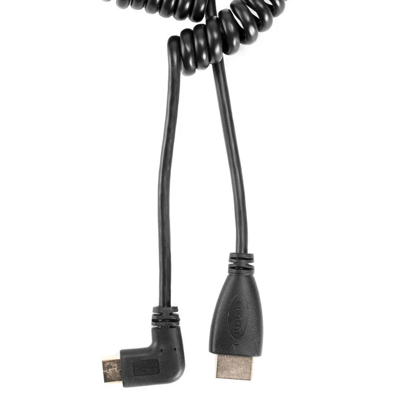 Caruba HDMI Câble à ressort Mini HDMI coudé