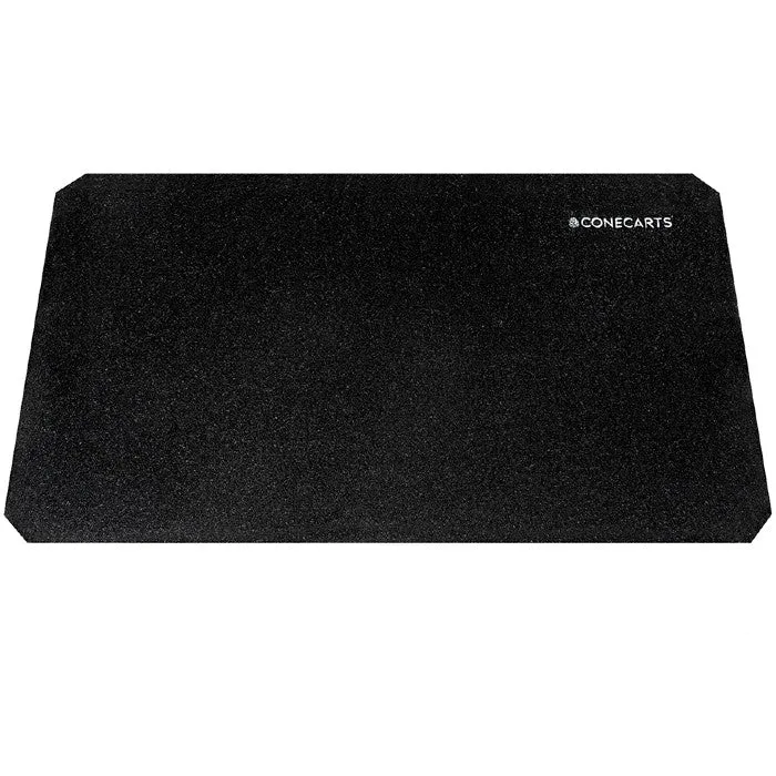 ConeCarts Moquette noire avec logo brodé pour ConeCarts Grand chariot