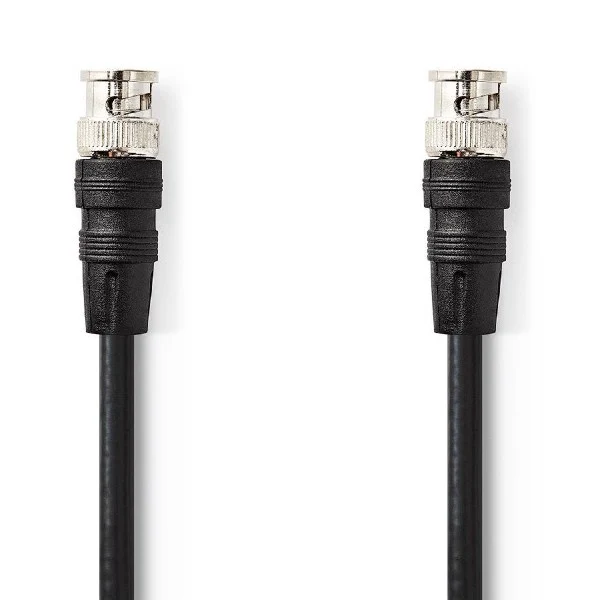 Nedis BNC Câble Vidéo BNC Mâle BNC Mâle 1,0m Noir