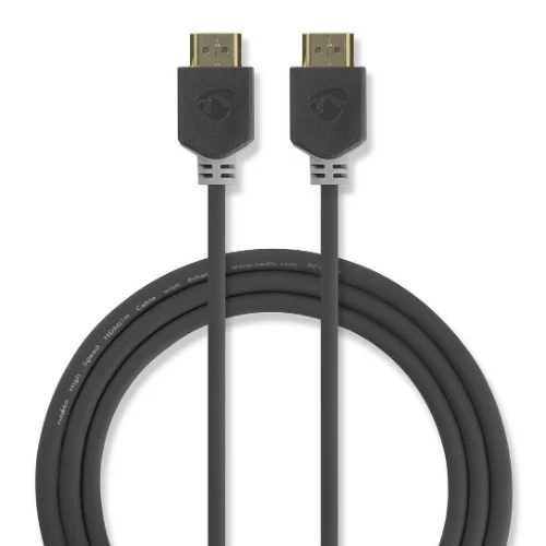 Nedis Câble HDMI haute vitesse avec Ethernet 2m anthracite