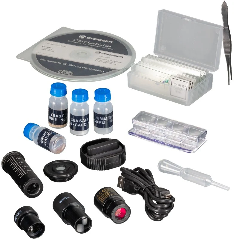 Bresser Biolux NV 20x-1280x Microscope avec caméra USB HD