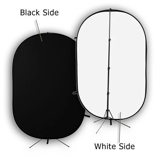 Bresser BR-3 180X240 Fond Pliable Noir / Blanc