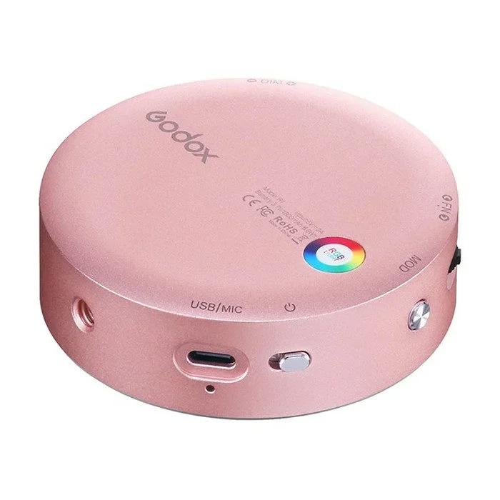 Godox R1 Mobile RGB Éclairage LED (Boîtier Rose)