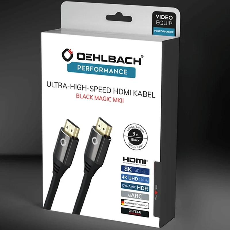 Black Magic Ultra High Speed 4K/8K HDMI-câble 120Hz - 1,5M Noir