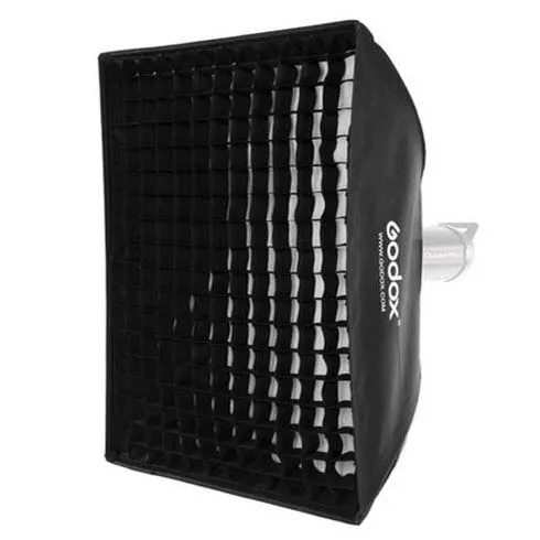 Godox Boîte à lumière parapluie Bowens 60 x 60 avec grille