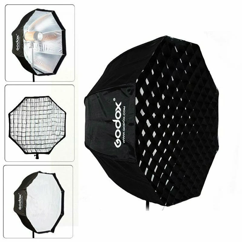 Godox Boîte à lumière avec connexion parapluie 95 cm + grille
